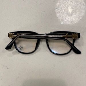 Black and Gold Sword Chrome Heart Bluelight Glasses